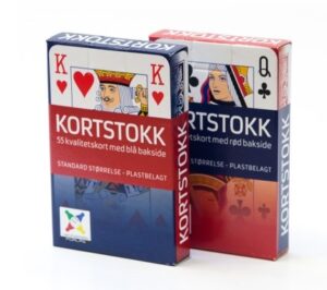 Kortstokk rød/blå
